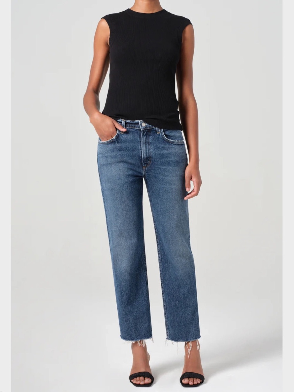 NWT Agolde Valen Mid Rise Straight Jean Solace